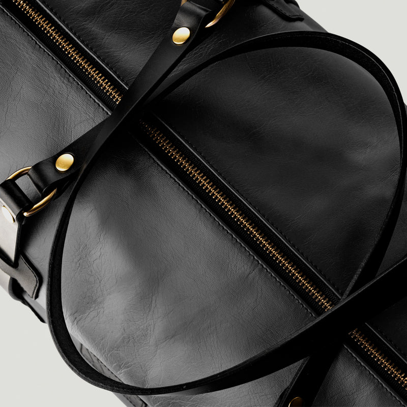 Wolf Leather Weekender Black - Wolf Leather Goods