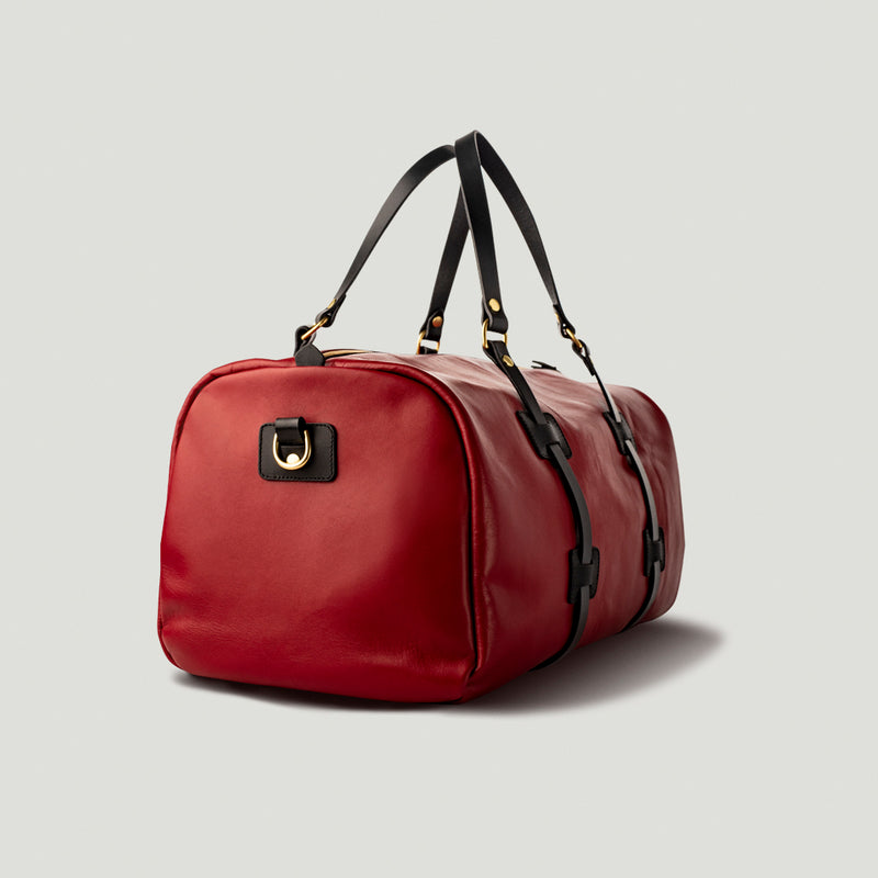 Wolf Leather Weekender Red - Wolf Leather Goods